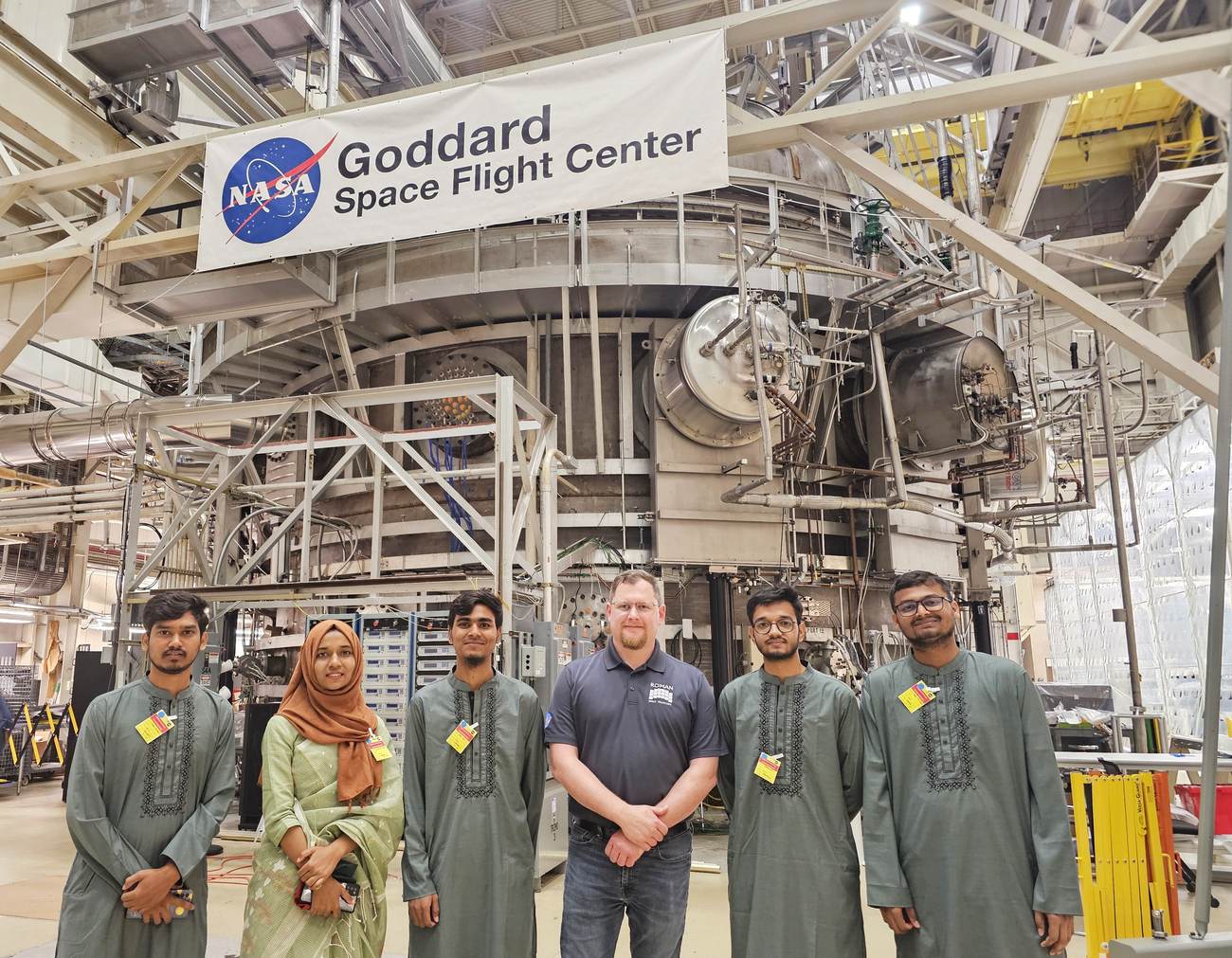 At Goddard Space Flight Center