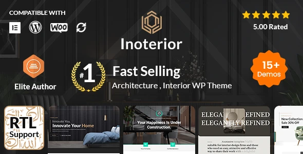 Inoterior – Architecture & Interior Designer WordPress Theme + RTL
