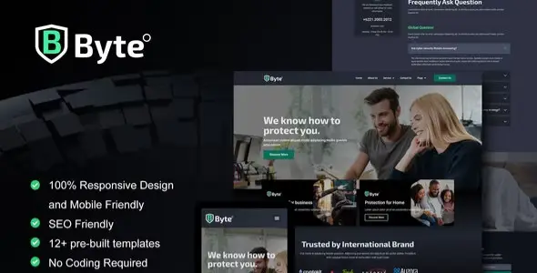 Byte – Cyber Security Business Elementor Template Kit