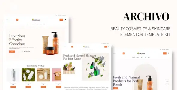 Archivo – Beauty Cosmetics & Skincare Elementor Template Kit