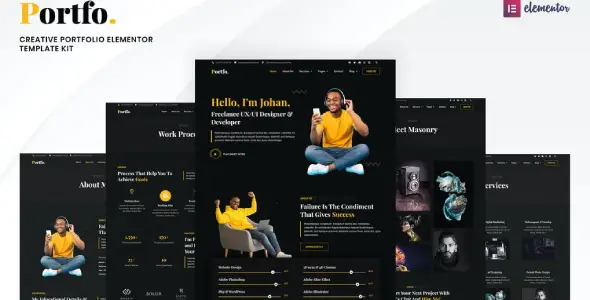 Portfo – Creative Portfolio Elementor Template Kit