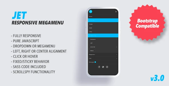 Jet – Responsive Megamenu