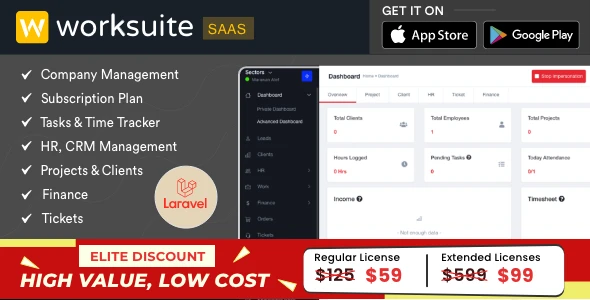 Worksuite Saas – Project Management System