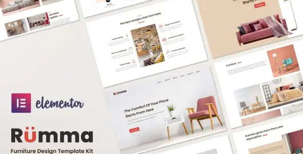 Rumma – Furniture Interior Elementor Template Kit